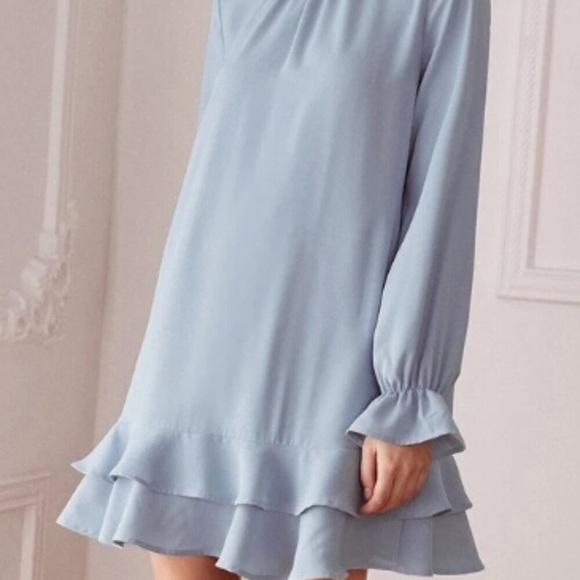 Dresses & Skirts - Mock Neck Layered Hem Dress